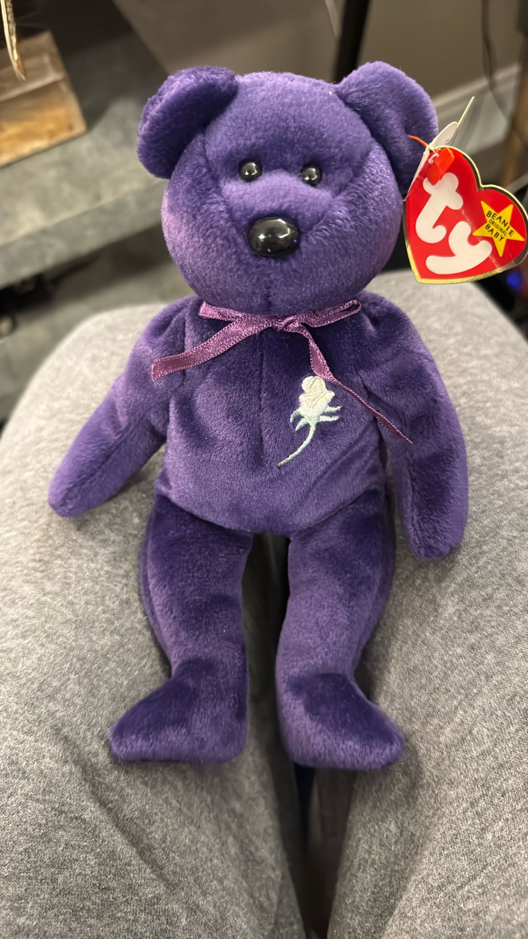 RARE 1997 PRINCESS DIANA PE PELLET FILLED POLYESTER Beanie Baby