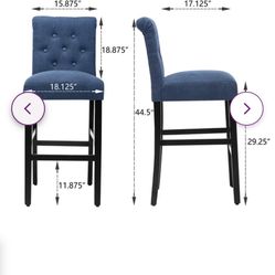 Counter Height Cushioned Stools