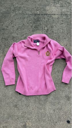 American living pink quarter zip