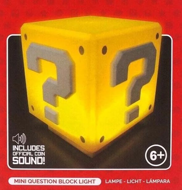 Super Mario Light Up Mystery Block Nightlight 