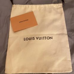 louis vuitton dust  bag  Authentic  Size : 12 x 14.5 inches
