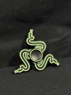 Razer Logo Fidget Spinner – Black & Green Gaming Collectible