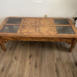Thomasville 1980s Coffee Table and End Table 