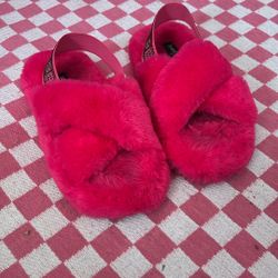 Bebe Pink Slippers- 13/1
