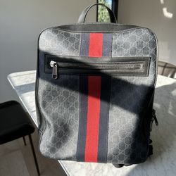 Gucci Gg Supreme Web Line Backpack