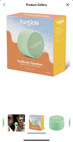 Funsicle Fresh Mint Green FunBeats Bluetooth Speaker, Adults, Unisex