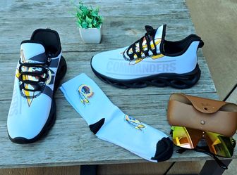 Washington Commanders Custom Sneakers with Matching Socks