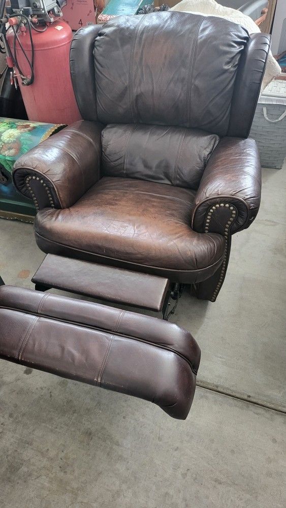 Leather Couch Recliner