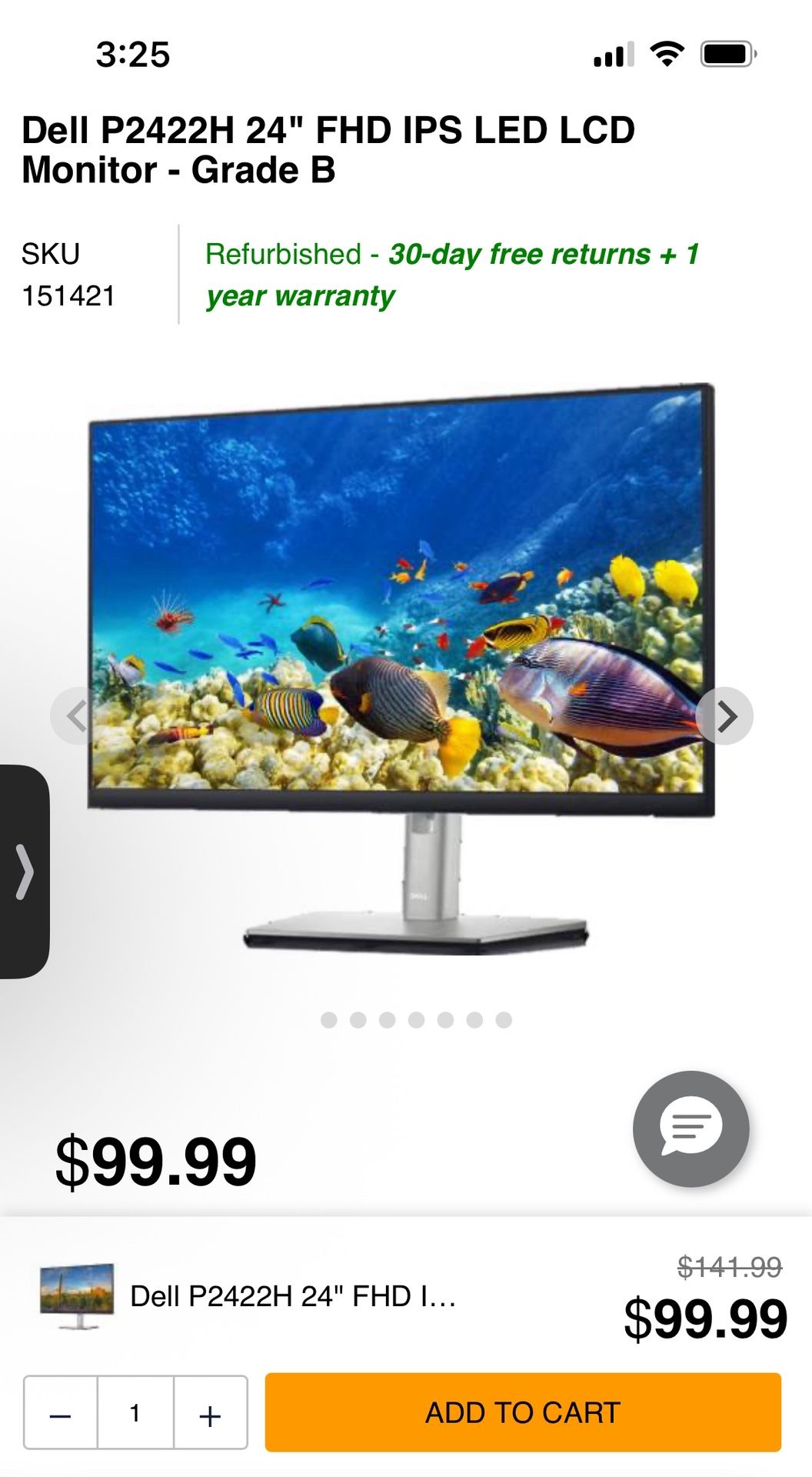 Dell 24’in Monitors (2 In Total) For Price Of 1