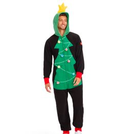 Unisex’s CHRISTMAS TREE TOSS GAME JUMPSUIT