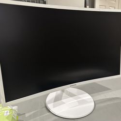 Samsung 27” White Curved Monitor 
