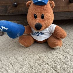 Los Angeles Dodgers 12” Stuffed Fan Bear