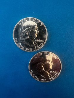 1960 FRANKLIN SILVER HALF DOLLAR !! Lot 2