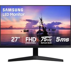 Samsung 27 inch flat monitor, excellent condition, no dead pixels. Power cord included 