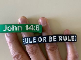 CHRISTIAN RUBBER WRISTBANDS