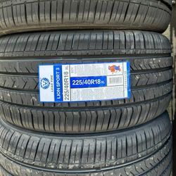 225/40/18 Tires Set New 