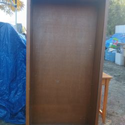 Tall Wooden Shelving Unit 