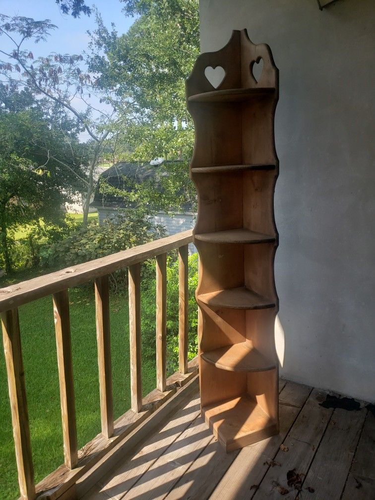 Solid Wood Corner Shelves 