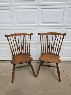 Windsor chairs- 2 - Maple fiddleback Style