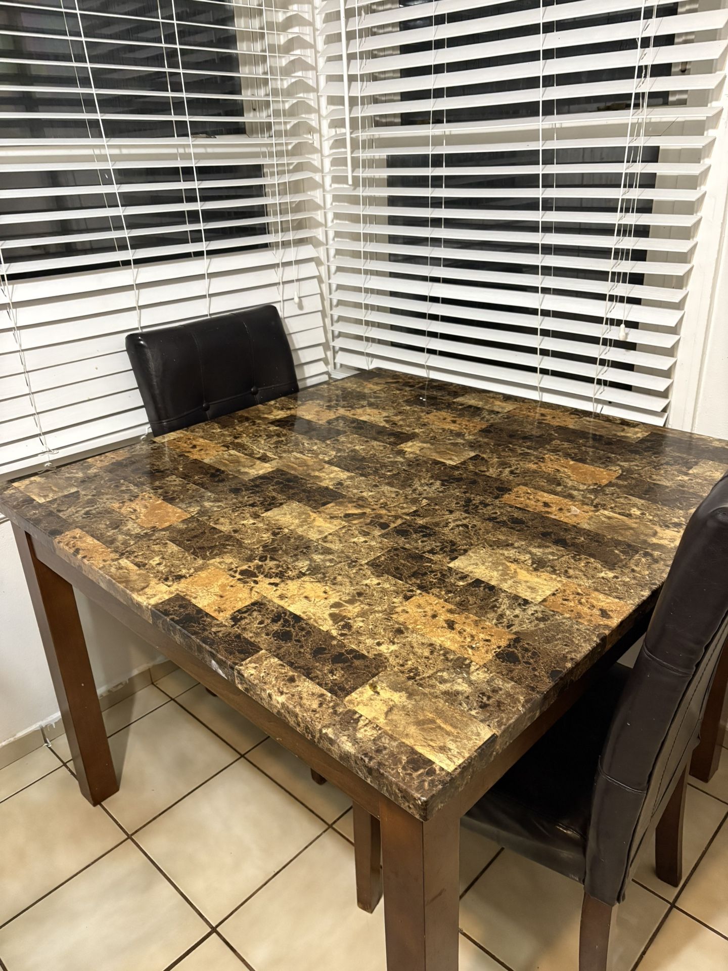 Dining Table With 3 Chairs