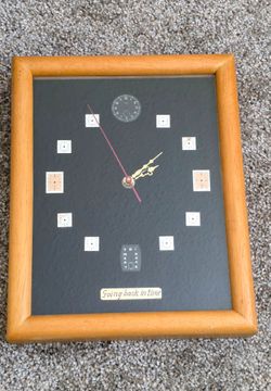 Vintage Backwards Wall Clock