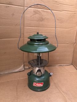 Nice Vintage Coleman Lantern Model 228F Big Hat Double Mantle Dated 1970. 