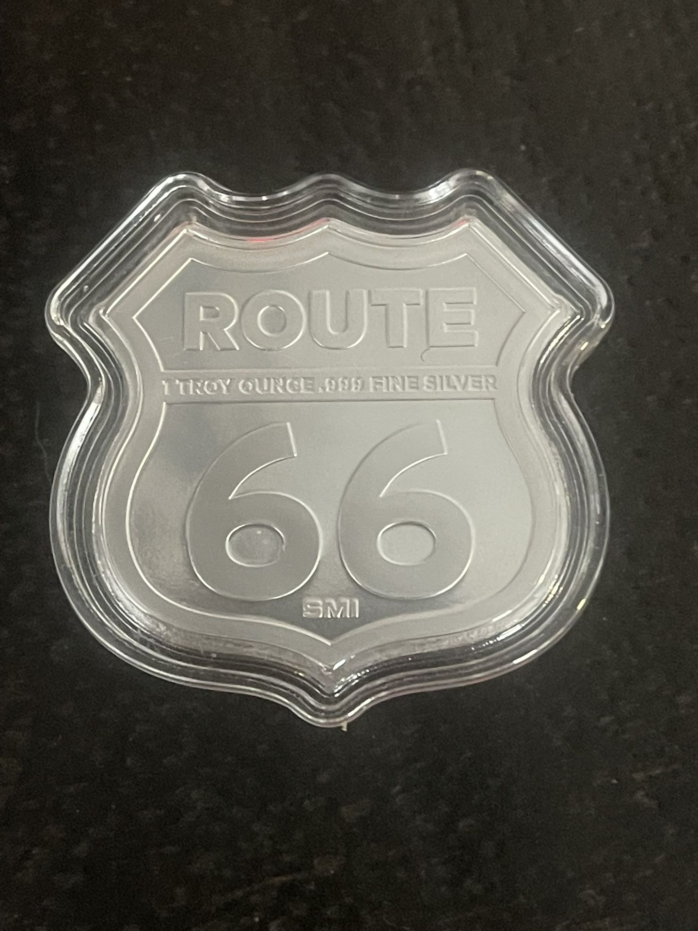 1 oz .999 fine Silver Icons of Route 66 California Shield Santa Monica Pier