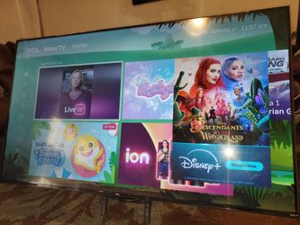 55" TCL roku smart tv 4k great condition come with remote.  Great quality pic