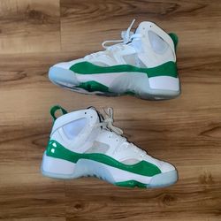 Jordan Jumpman Two Trey White/Luckygreen Size 8