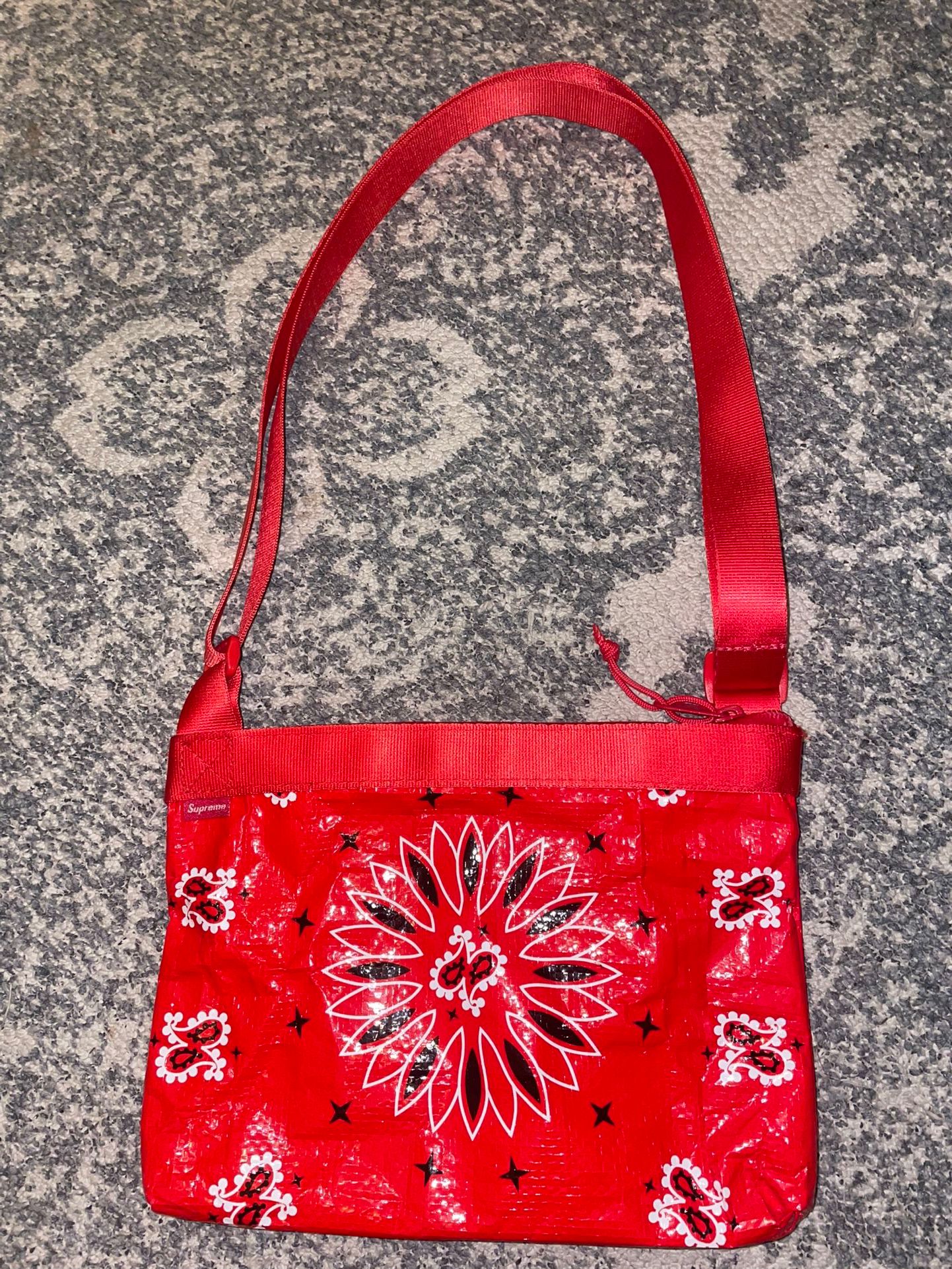 Red Bandana Supreme Side Bag