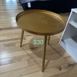 Gold Side Table