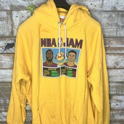 Homage Men’s Yellow Los Angeles Lakers Davis/Kuzma Hooded Sweatshirt 2XL