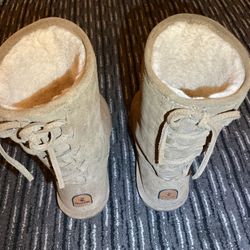 BearPaw Tan Suede Boots