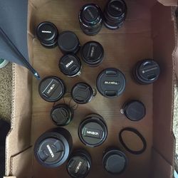 selling a bunch of lenses