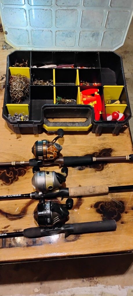 3 Rod N Reels/Tackle 