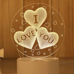 I Love you 3d Lamp Valentine’s Day