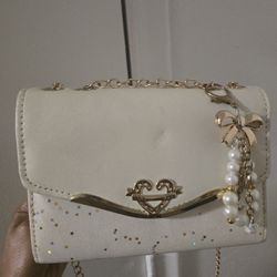 Used Cream Purse 