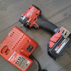 Milwaukee M18 3/8" Impact Wrench with Battery and Charger 