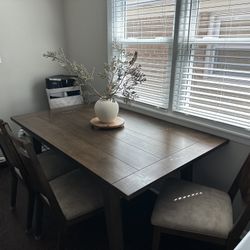 Wood Dining Table With Chairs