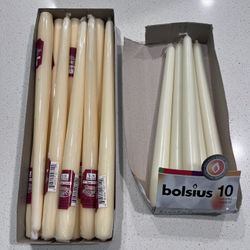 Ivory Tapered Candles 
