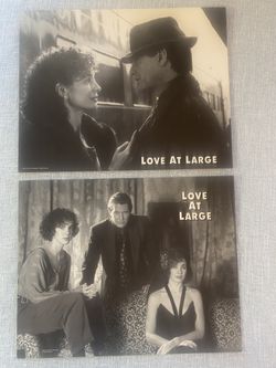 Love At Large 11x14 Lobby Cards 2pc Tom Berenger 1990 Orion Pictures