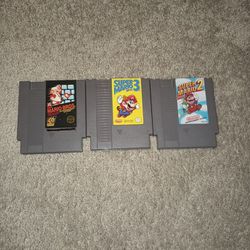 Nintendo NES Games Mario 1.2.and 3