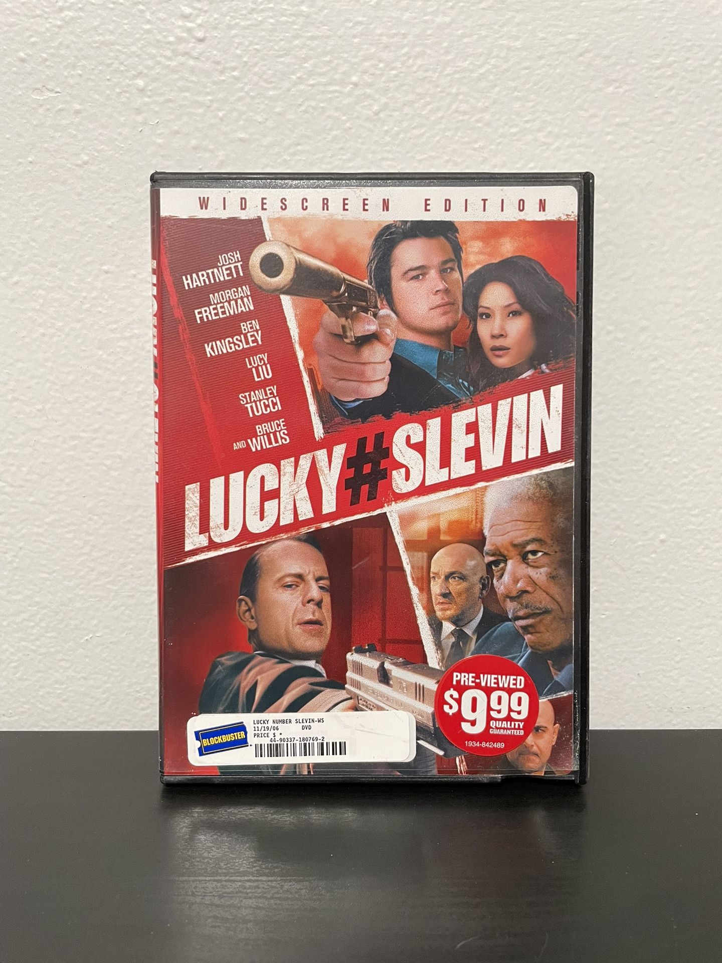 Lucky Number Slevin DVD Widescreen Edition Bruce Willis Blockbuster 2006