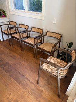 RH Oskar Cane dining armchair