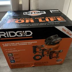 Brand new rigid compressor with nail guns
