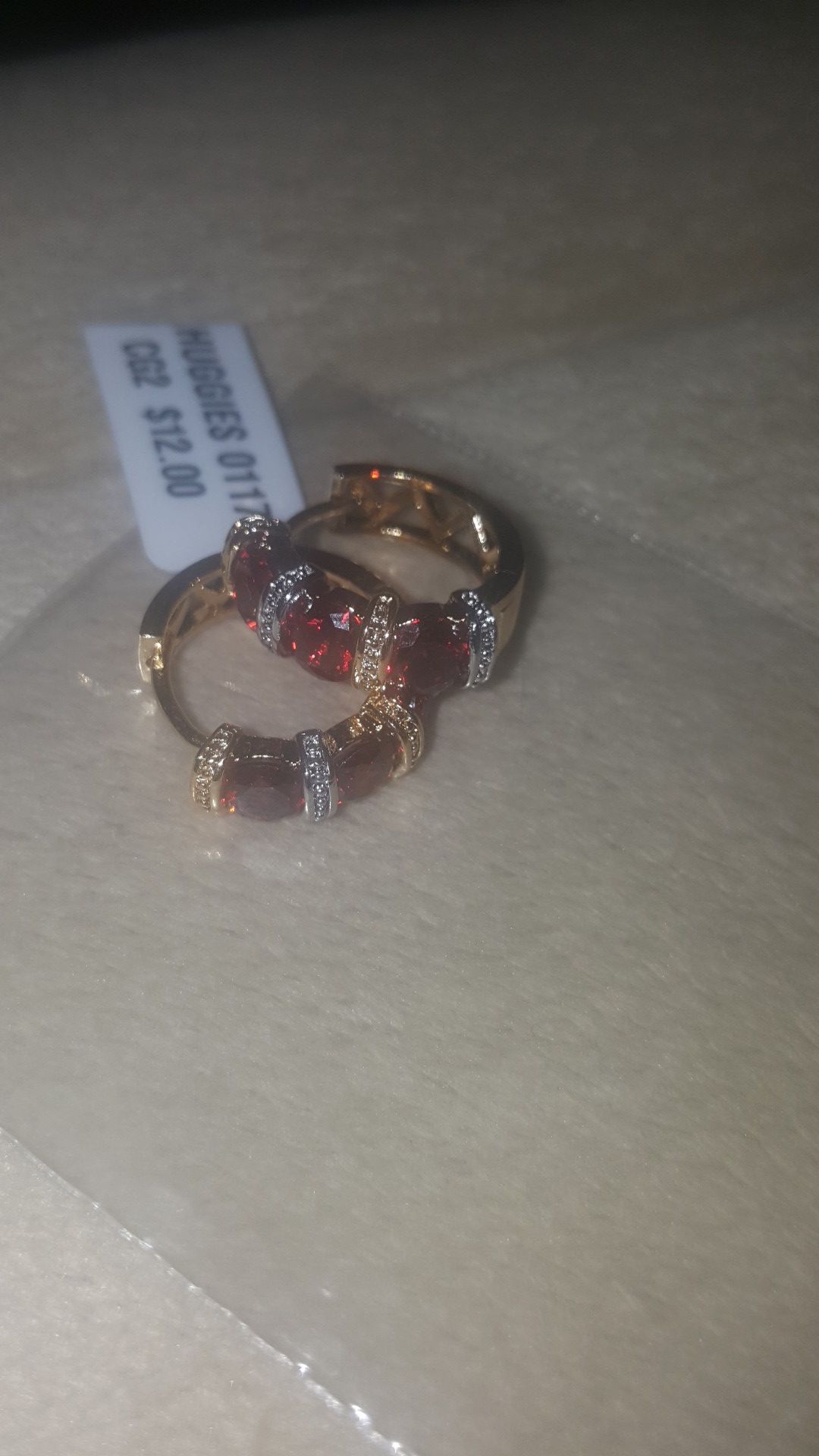 Gold plated earrings