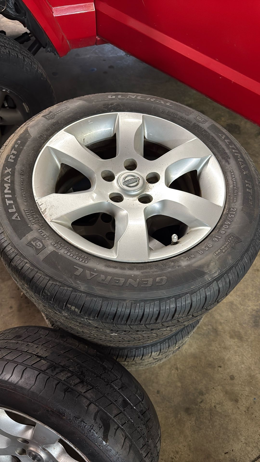 Nissan Altima Rims 4 New Tires And Used One Spare