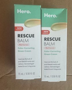 (Price Negotiable) Rescue Balm +Red Correct The hydrating & red-correcting green cream 15 ml / 0.5 fl oz