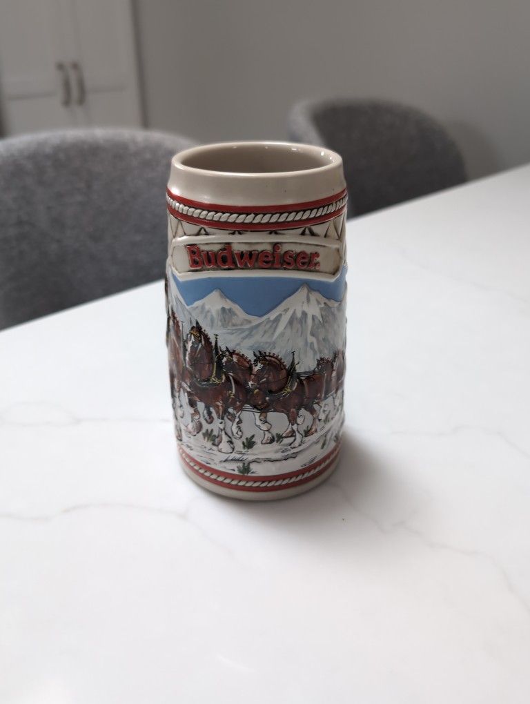 Vintage Budweiser Collector Stein