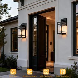 2 pack Outdoor Wall Sconce, IP65 - New2